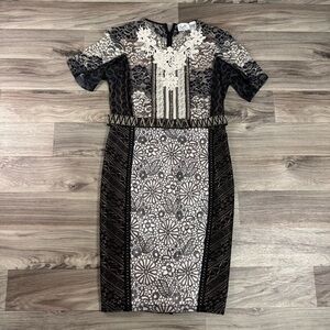 NWT Anthropologie Beguile by Byron Lars Lace Melange Pencil Dress Size 10